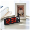 Nie Büyük Ekranlı Dijital Alarm Saati, Sıcaklık Göstergesi, İki Set Alarm, Uyku Fonksiyonlu Yatak Yanı Saati, Üç AAA Pil