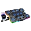 Rampage S50 RGB Işıklı 11 Fanlı LCD Göstergeli 1 Type C 1 Usb Girişli Notebook Soğutucu