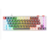Rampage YORU MINI Gri-Beyaz Type-C Bağlantılı OUTEMU Red Swich Q Mekanik Gaming Oyuncu Klavye RGB