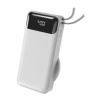 S-link G360 10000mAh PD35W+Magsafe 15W Type-C Kablolu Beyaz LCD Taşınabilir Powerbank