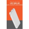 SnapMax SNP-3000 Beyaz 10.000 mah Powerbank 2x USB Çıkışlı 1 Type-C ve 1 Micro Girişli