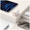Spigen 30W USB-C Mini Adaptör - Samsung PPS Destekli Hızlı Şarj Aleti iPhone & Android & iPad & MacBook Type-C EE301 White
